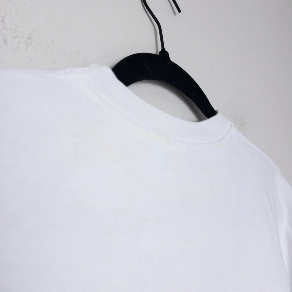 NEW Sporty & Rich X Asics Fun Logo Crewneck S White Jolly Green Terry Cotton - Picture 9 of 10